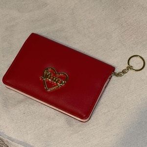 Juicy Couture Y2K red and pink wallet keychain